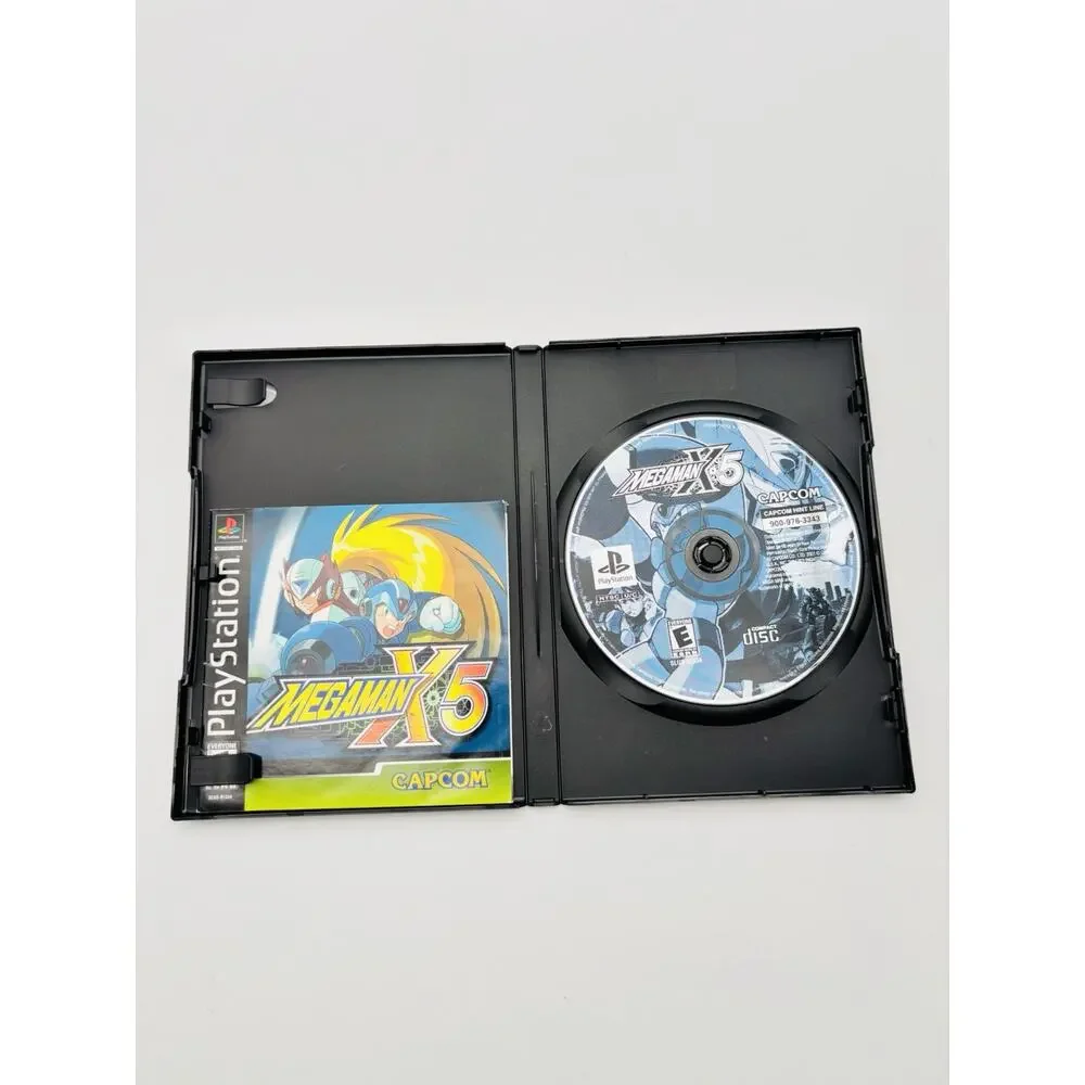 Mega Man X5 (Sony PlayStation 1, 2001) PS1 Disc And Manual Only Tested Works VG